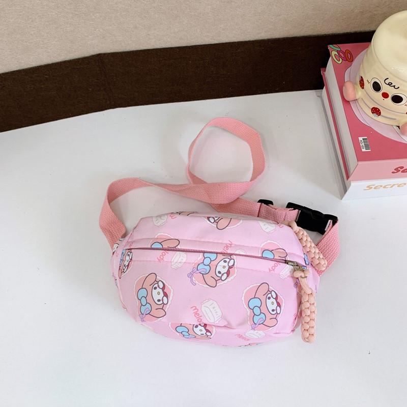 Sac Poitrine Enfant My Melody Extérieur Imperméable en Nylon pour l'École, les Voyages et l'Usage Quotidien