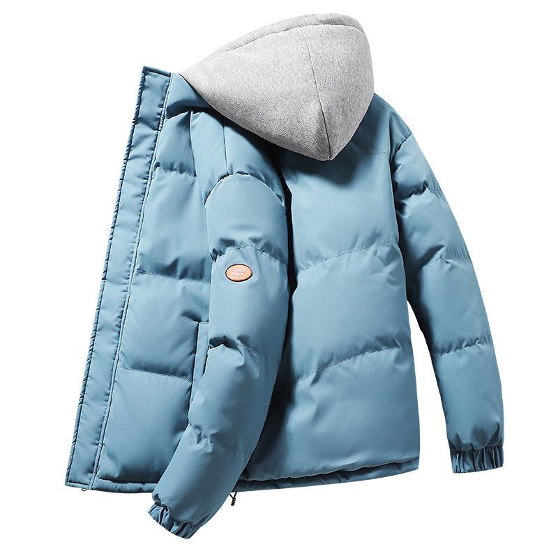 

Down Men s 2025 Winter Korean Loose Couple Padded Jacket ins Hong Kong Style Thickened Jacket Trendy Padded Clothes 5XL синій