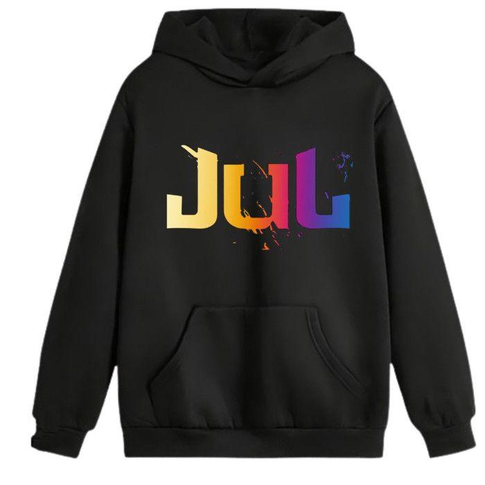 Sweat à Capuche Enfant Noir - Logo Inspiration JUL multicolore (3 à 14 ans ) - Noir