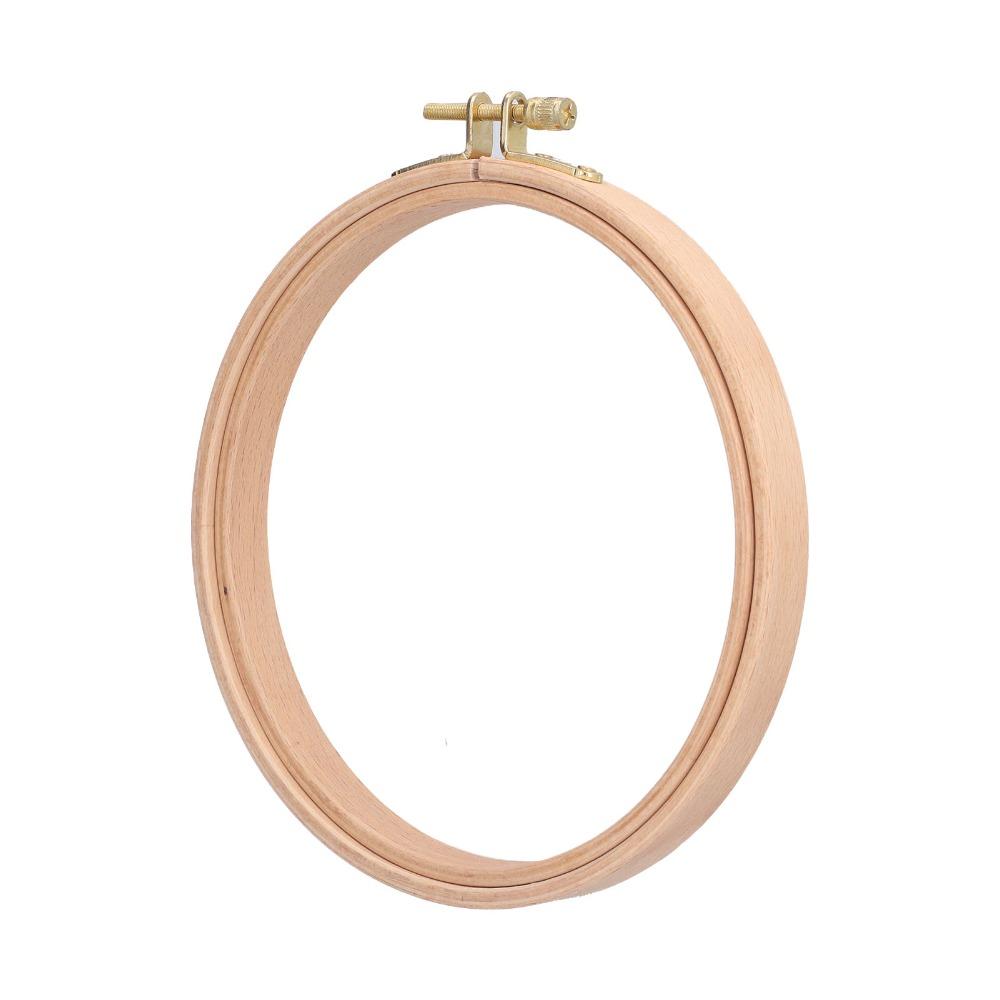 2pcs Beech Wood Cross Stitch Hoop 6 Inch Embroidery Frame Wooden Embroidery Hoop For Art Craft