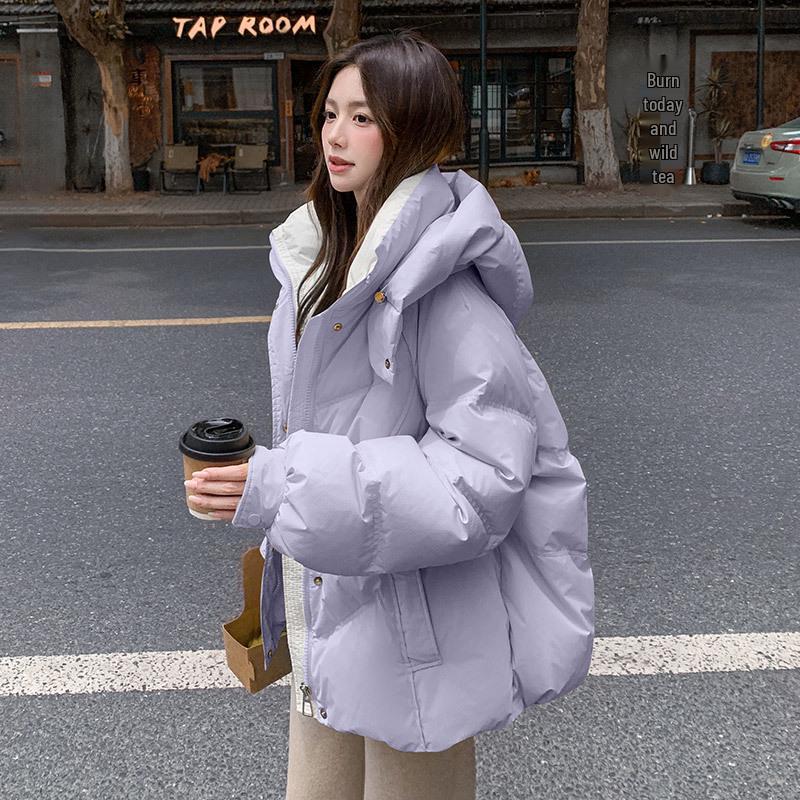 Authentic 2025 Girls' Thickened Hooded Winter Down Jacket