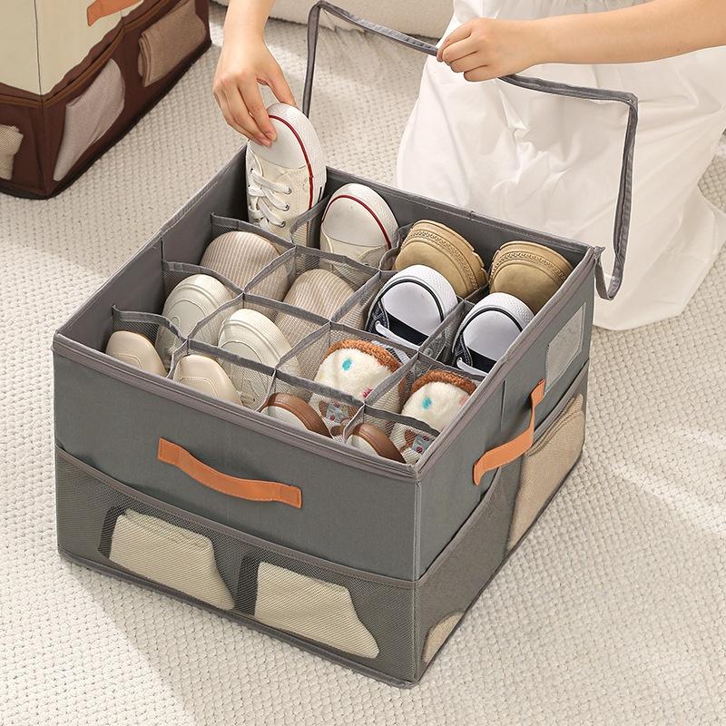 1PC Shoe Box With Lid Household Storage Box Foldable Dustproof And Large Capacity Boot Storage Box Organizing Home Organization