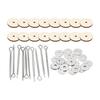 PATIKIL Doll Joints 18mm 8 Sets Removable Cotter Pin Joints Bear Limbs Head DIY Craft Connecting Parts