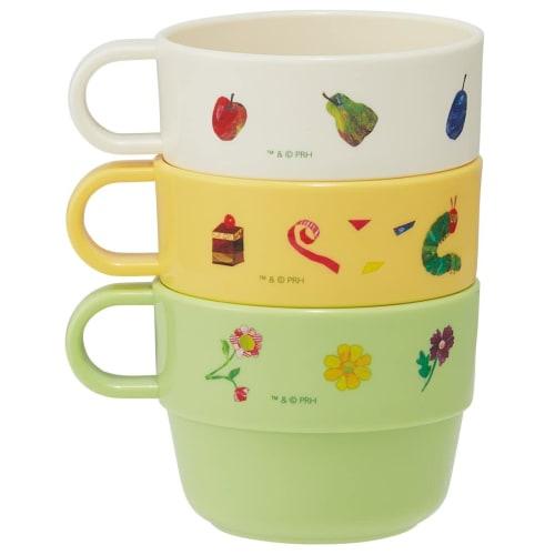 Skater Children's Cup Set of 3 Hungry Caterpillar Made in Japan KS31-A