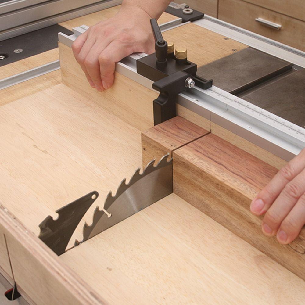 Width 45mm Woodworking Slide Ruler with Scale Woodworking Miter Track  Measurement Tool