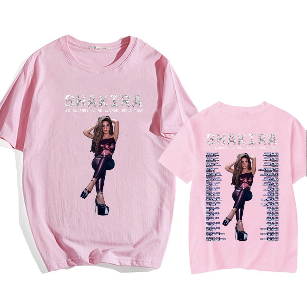 Shakira Tshirt Famous Singer Graphic Printing Teeshirt Cotton High Quality Soft Tshirts Short Sleeve Spring Summer  Tees Tops