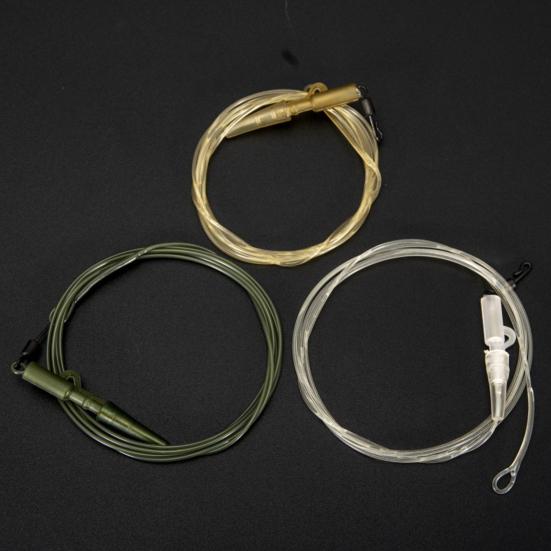 1m 45LB Karpfischen Vorfach Abriebfest Hohe Zugfestigkeit Tragbar Robust Leicht Hauptschnurschutz Transparent Stark Fluorocarbon