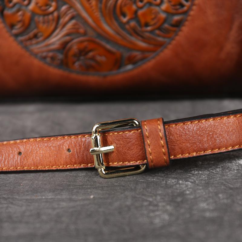 2025 New High Quality Leather Women Handbag Retro Handmade Embossed Shoulder Bag for Women Large Capacity Female Messenger Bags