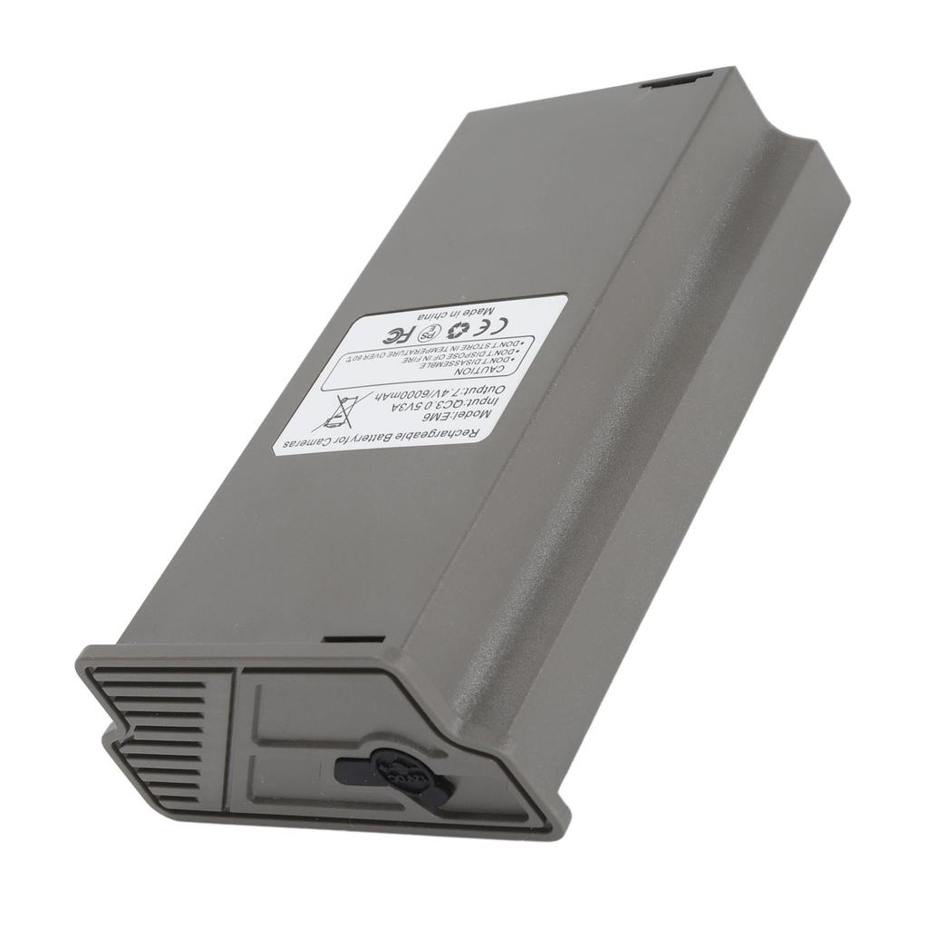 Akumulator do aparatu myśliwskiego Szary 6000mAh Akumulator litowo-jonowy z lampką kontrolną do ładowania