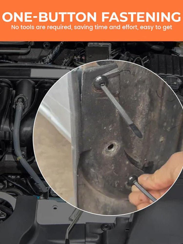 Nylon Universal Cable Tie Buckle-Heavy Duty Zip Ties Holder with Pin & Button Design Plastic Cable Ties Tool Fasteners Car Body