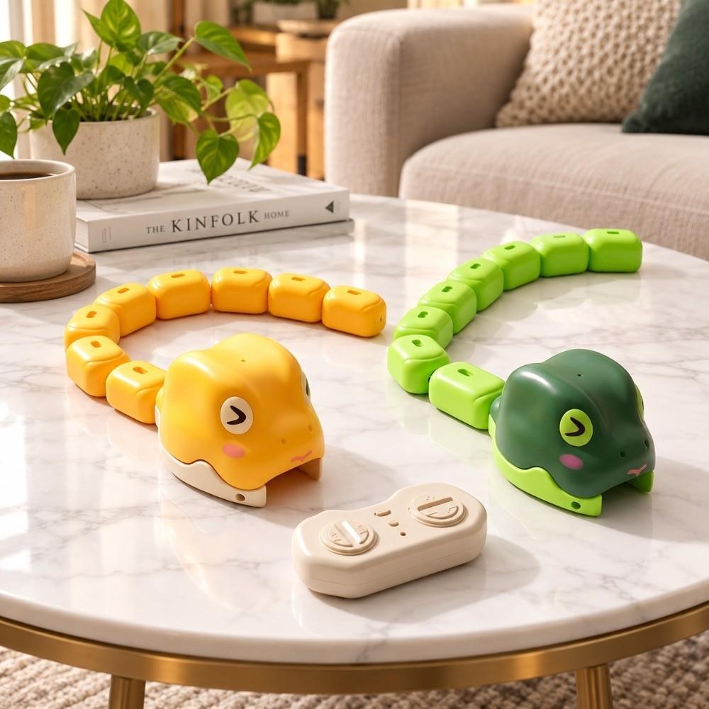 Interactive RC Snake Car Toy Magnetic Greedy Snake Car Remote Control Car Tabletop Game