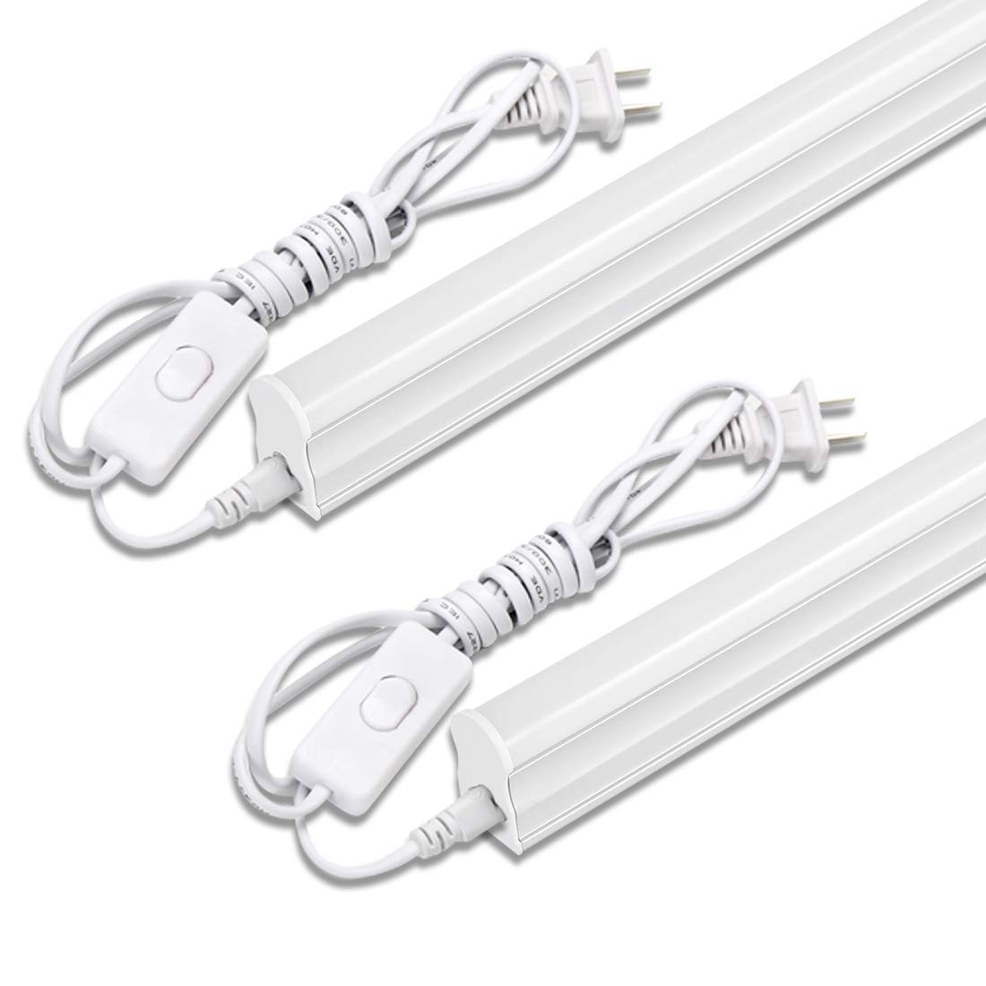 

40W LED Fluorescent Light Fixture, Integrated T5 LED Tube, 18W LED, 6000K-6500K Daylight, Ceiling Light, Bar Light, Base Light, 120cm, Fluorescent