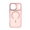 For iPhone 17 Pro Case Foldable Kickstand Matte PC + TPU Phone Cover Compatible with MagSafe