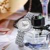 Butterfly Original Diamond Watch for Women Fashion Elegant Stainless Steel Quartz Wristwatch Luxury Ladies Dress Watches