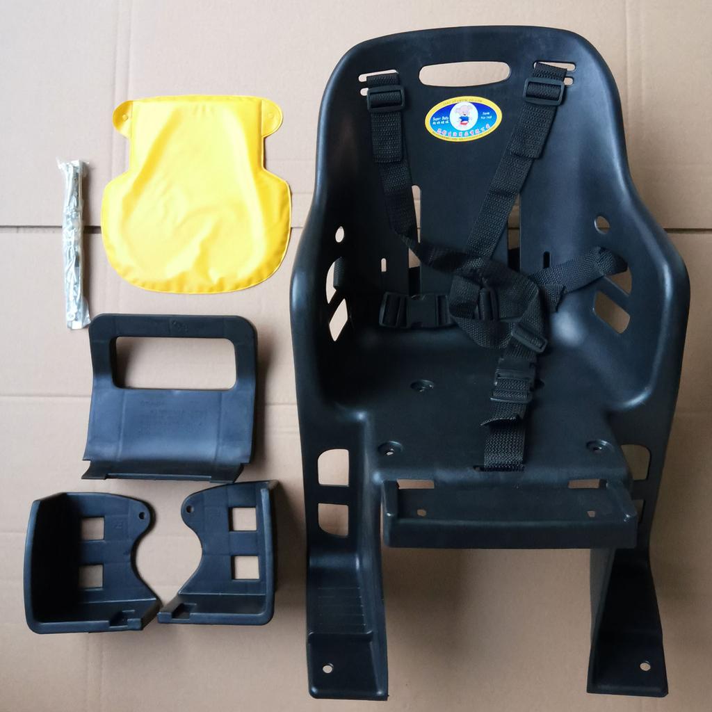 Kids Bike Seat Cycling Child Seats Child Bike Seat with Foot Rest Baby Chair Rear Child Carrier for Most Bicycle Rear Frames