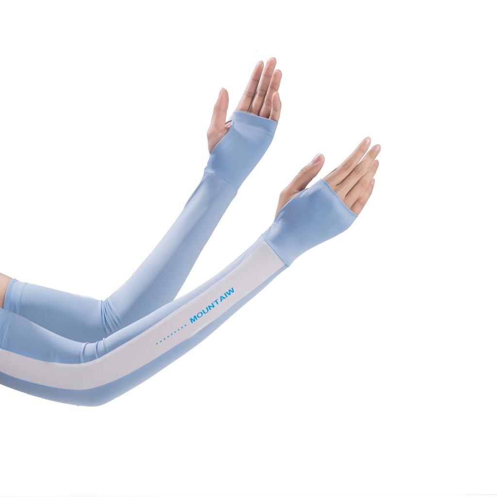 Ice Silk Sun Protection Arm Sleeves for Women - UV-Resistant, Breathable, and Cooling for Outdoor Cycling