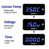 Motos 3 In 1 Cylinder Head Temperature Volt Time Automatic Brightness Adjust For YAMXHA NMAX  LED Digital Display Square Meter