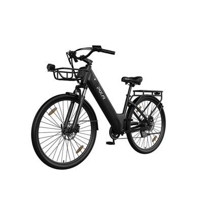 City Electric Bike PIXAR C1 PRO for Adults 250W Motor 36V 18AH  Battery SHIMANO 7-speed Long Range 60-80KM with Hydraulic Brakes E-Bike