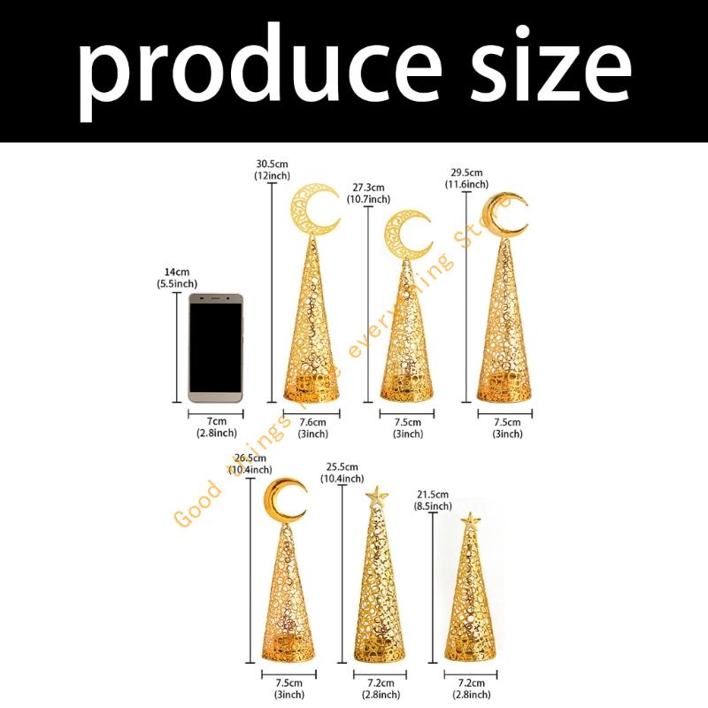 Golden Metal Cutout Pine Tree Incenses Burners Arabic Frankincense Bakhoors Censers for Home Office Meditations Decors 55KF