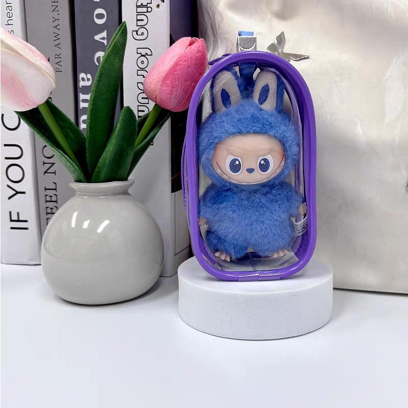 Transparent Protector For Labubu Doll Pin For Love Series Protective Case Dustproof Cover Organizer Box Doll Accessories Gift