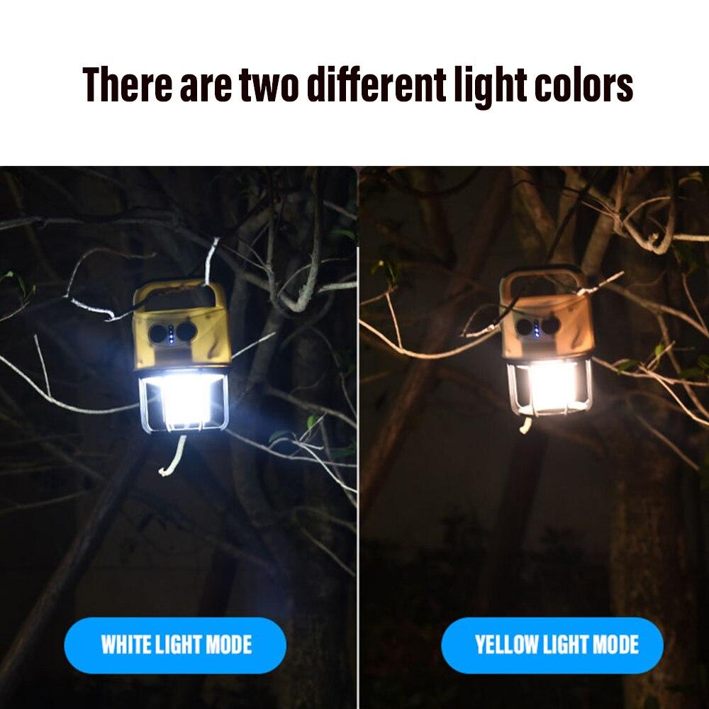 Rechargeable LED Camping Light Super Bright Portable Light Flashlight Waterproof Lantern Support Long Distance Lighting