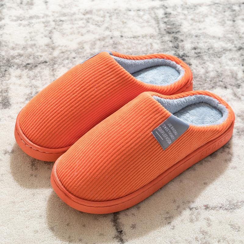 Autumn and Winter Cotton Slippers Thickened Warm Plush Slippers Office Cotton Mop