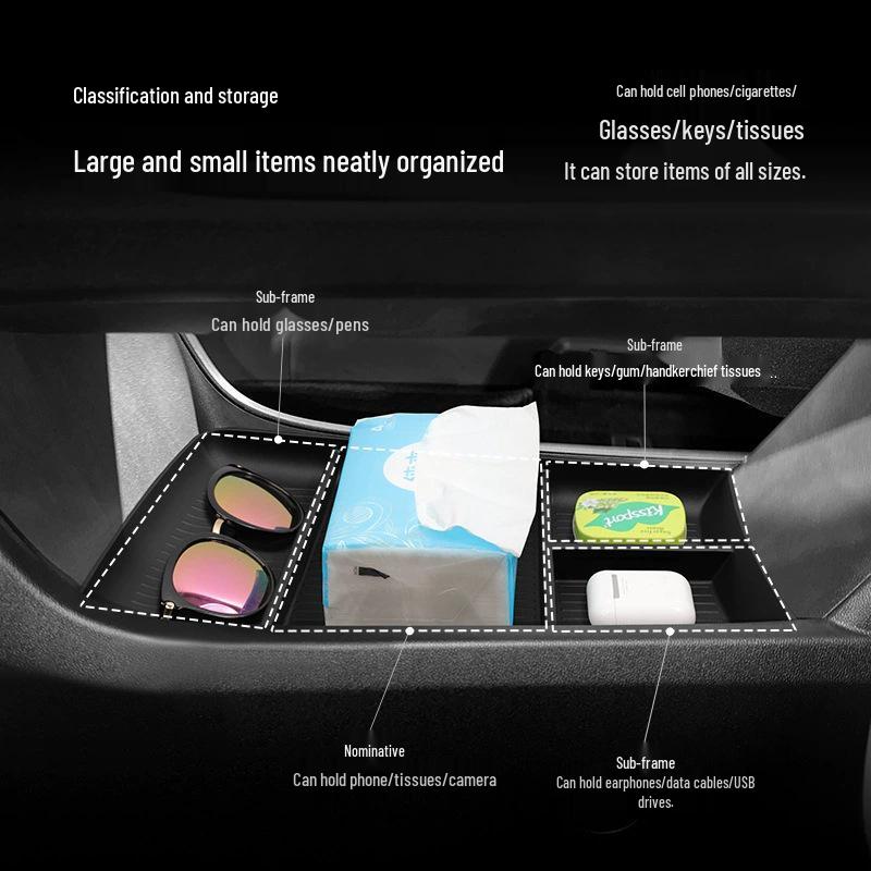 MG ES5 Center Console Organizer: Interior Storage Box for Lower Compartment