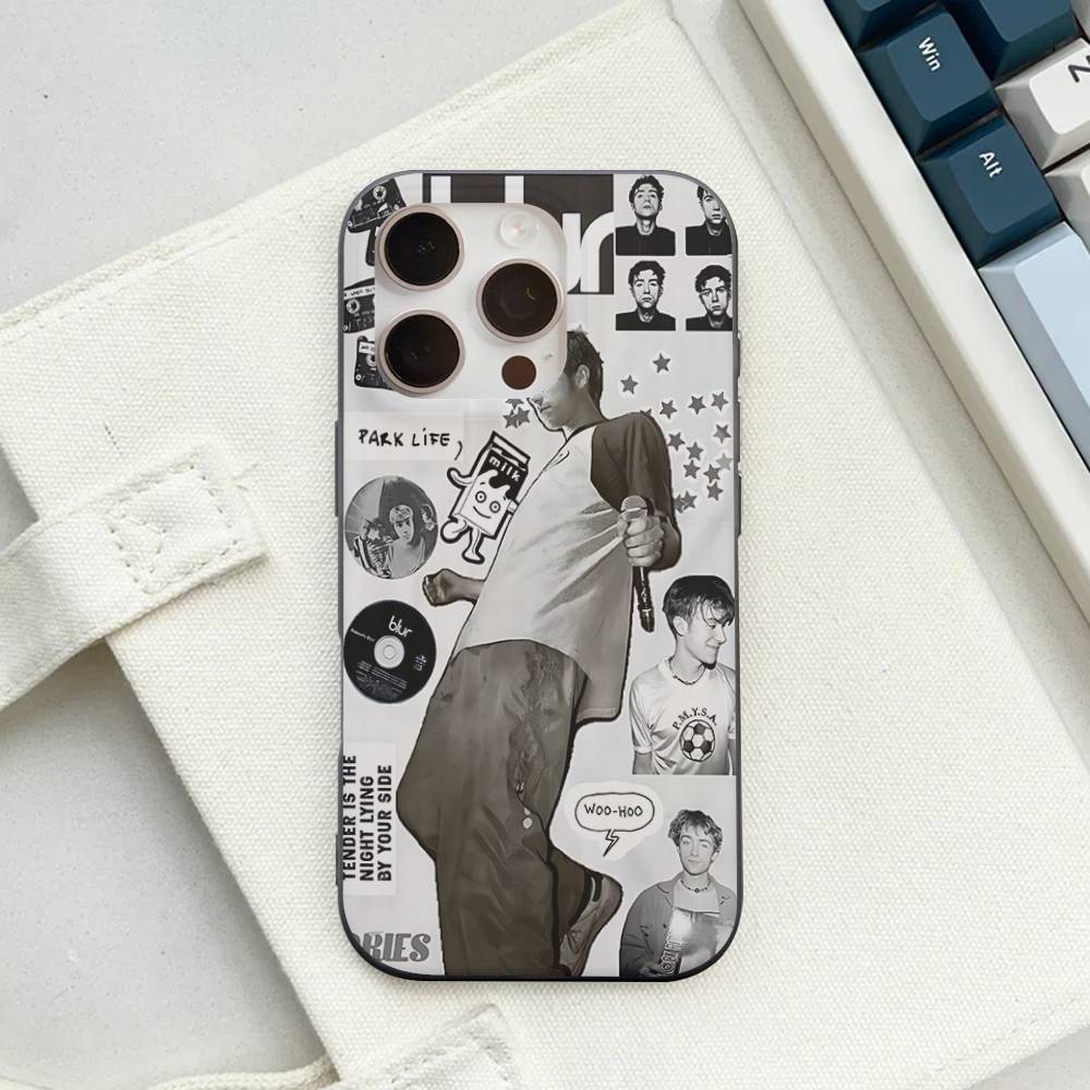 Rock Band B-Blur Corrugated Stripe Phone Case For IPhone 17 16 15 14 13 12 11 Pro Max Plus Pro Shockproof Cover
