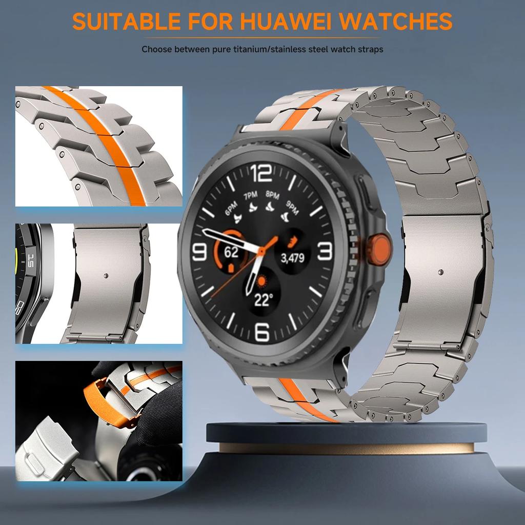 Luxury Titanium Strap for Samsung Galaxy Watch 8 40mm 44mm Ultra2 Business Bracelet for GALAXY WATCH 8 Classic Bands Accessories