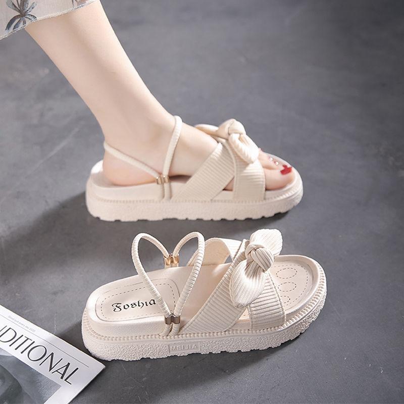 Outdoor Open Toe Woman Shoes Platform Sandals for Women Asian Size Comfortable and Elegant Luxury 2025 Summer Footwear On Sale