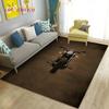 3D Retro Vintage Motorcycle Area Rug Large,Carpet Rug for Living Room Bedroom Sofa Decoration,Doormat Kitchen Non-slip Floor Mat