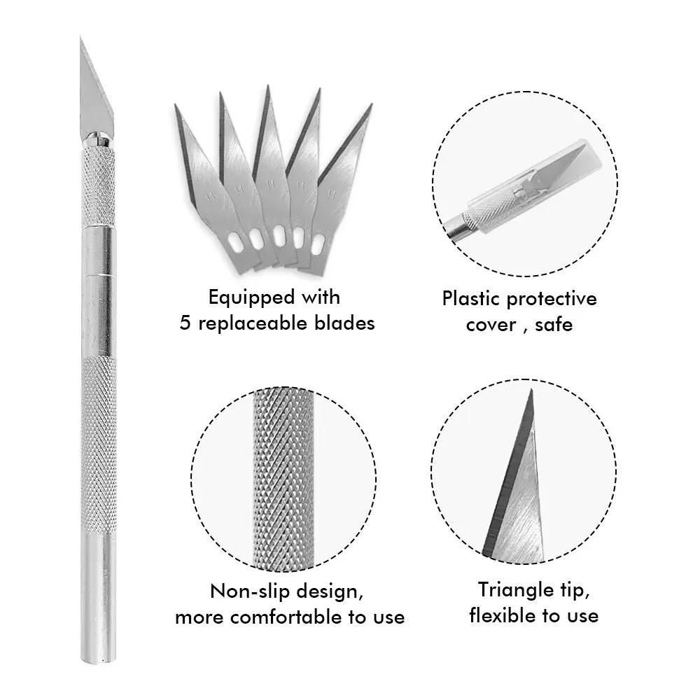 Car Film Wrap Tool Kit Vinyl Spatula Vinyl Scraper Cutter for Vehicle Window Tint Car Accessories Wrapping Tools Squeegee Set