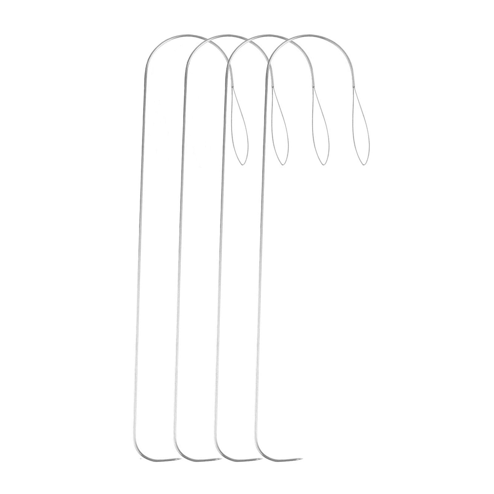 

Набор из 4 изогнутых игл для бисера, аксессуары, иглы для прядения бисера, изогнутые иглы из нержавеющей стали для мастеров по бисероплетению 1