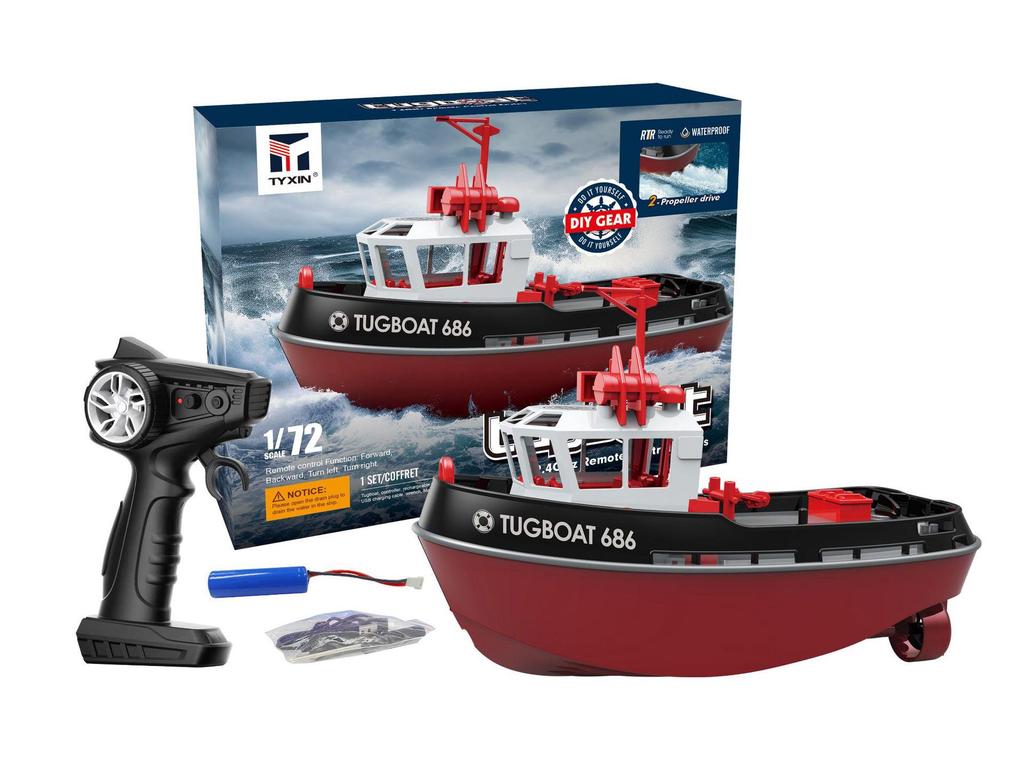 Dualmotoriges 2,4G-Funk-Schnellboot mit langer Akkulaufzeit – Hochleistungs-Rennwasserspielzeug