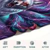 1Pc Nine-tailed Fox Print Flannel Blanket, High Quality Comfortable for All Seasons, Home Decor, Warmth and Comfort, Perfect for Christmas Gifts
