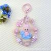 Flocking Wizard Cute Grain Mobile Phone Chain Keychain Bag Doll Pendant Accessories