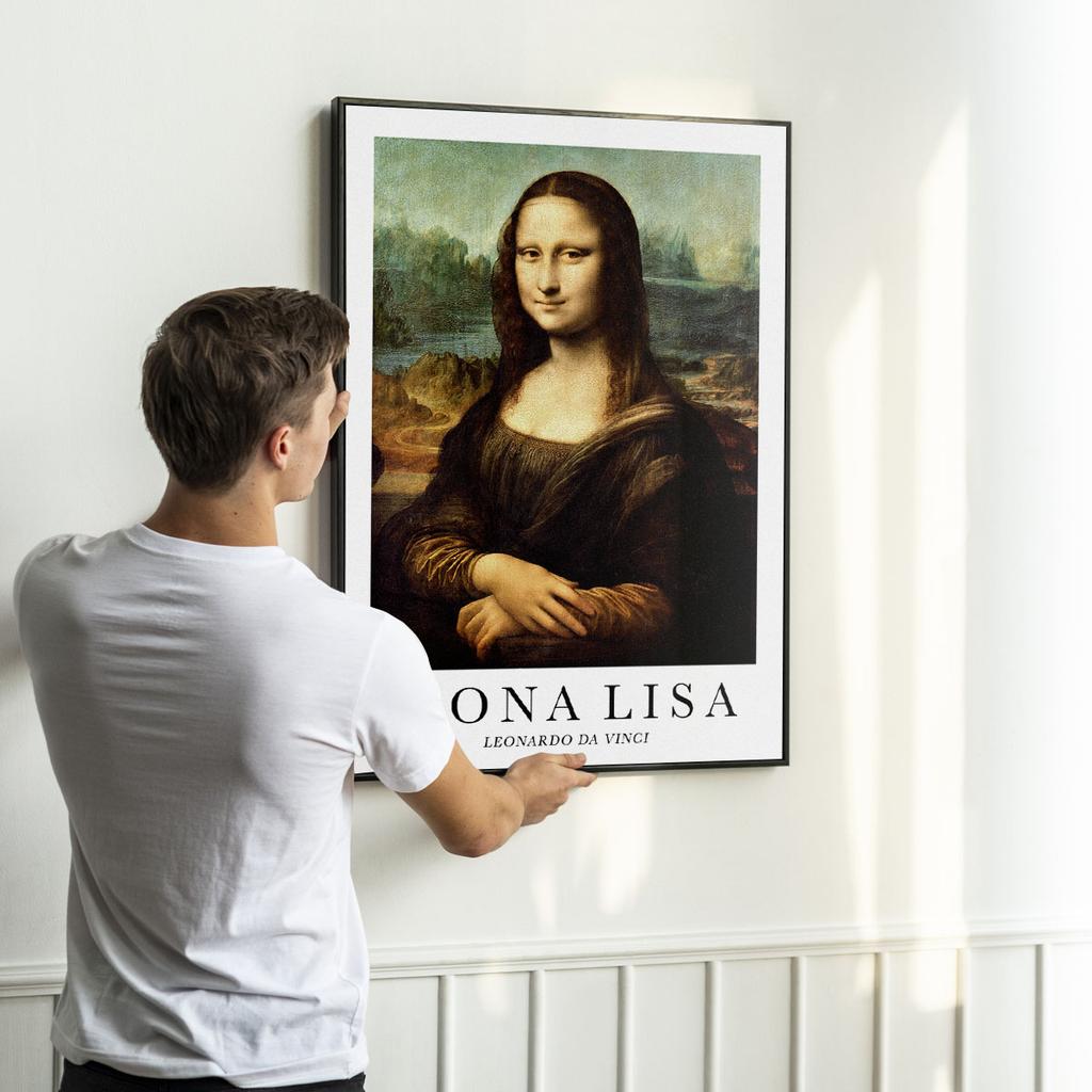 Plakat w ramce mona lisa da vinci