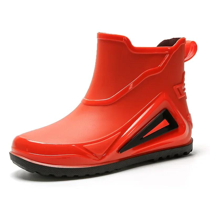 Fishing Shoes Men 2025 New Outdoor Non-slip Light Hiking Shoes Shaxi Fishing Rain Boots Durable Waterproof Rubber Fishing Shoes