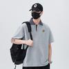 Updated Summer T-shirt Comfortable Fit Trendy Lapel Short-sleeved POLO Top T-shirt