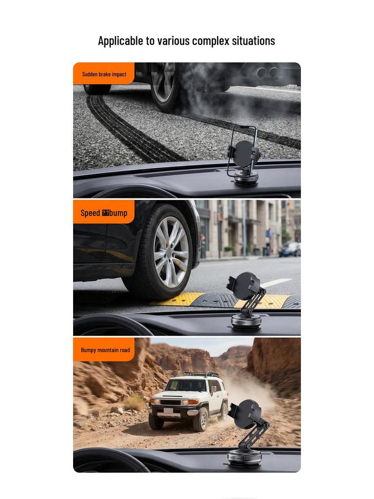 Rotatable Magnetic Phone Holder for Car, Glass, Tile, Fridge, or Desktop