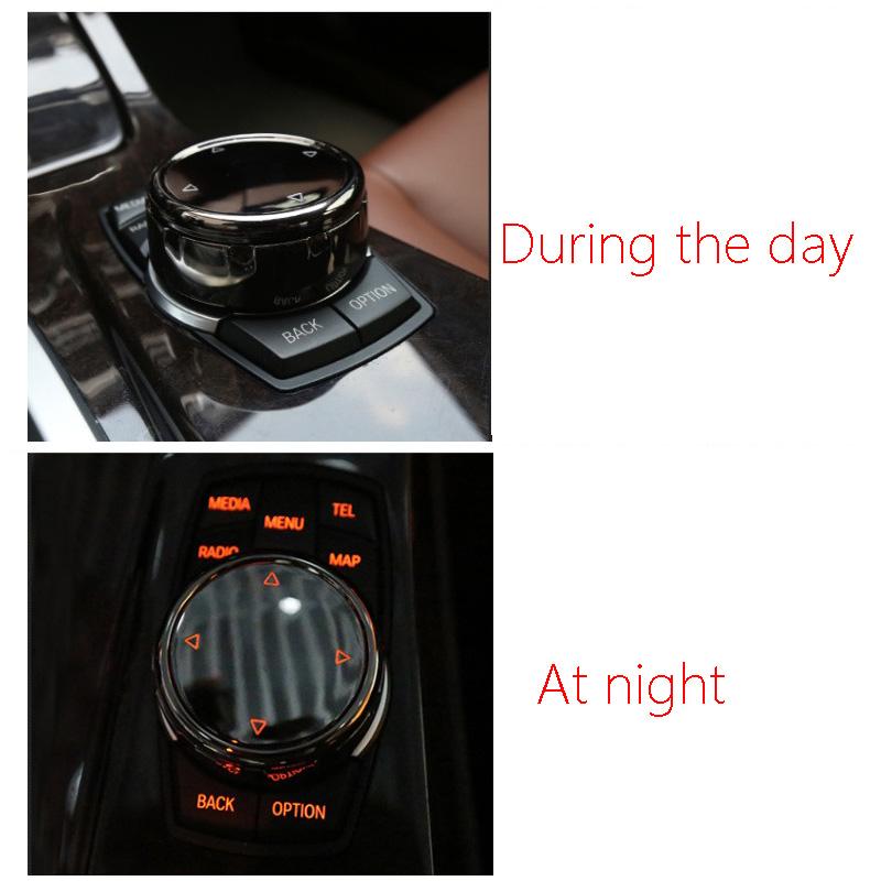 Auto Multimedia-Taste Knopf Abdeckung für BMW X1 X4 X5 X6 1 2 3 5 Serie F10 F18 F20 f21 F30 F35 F32 F33 F22 F23 F15 F85 F16 F48