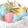 1/12 Dollhouse Woolen Yarn in Basket Knitting Miniature with Scissors for