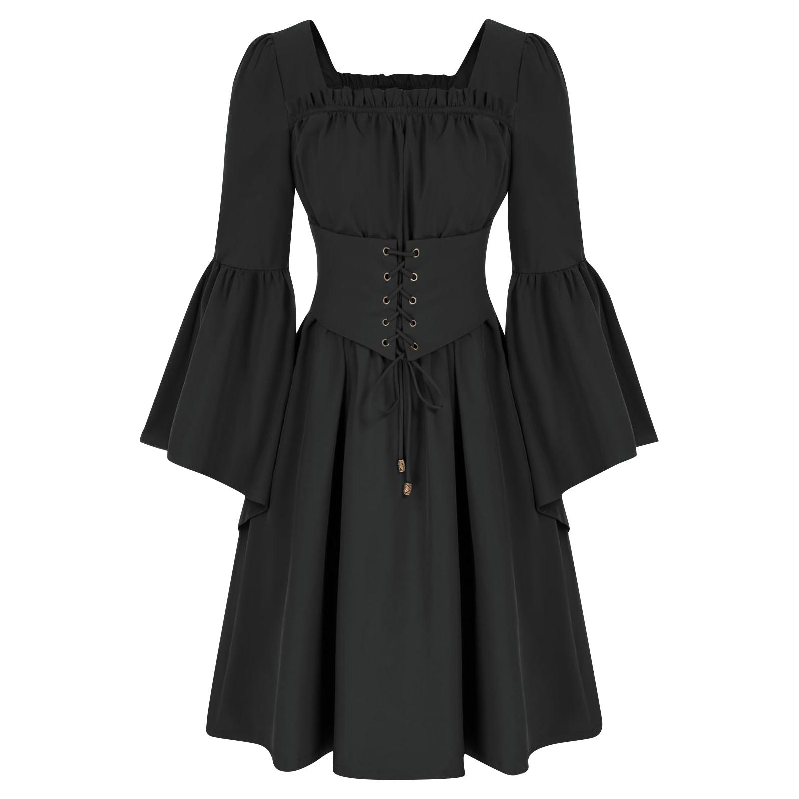 

Женское однотонное узкое платье с разрезом на бретельках и завязками XL чёрный