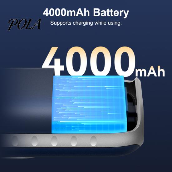 High Air Volume Fan Portable Waist with LED Display 5-Speed Strong Airflow Cooling Low Noise Rechargeable Lightweight Belt Clip Cooler Long-lasting