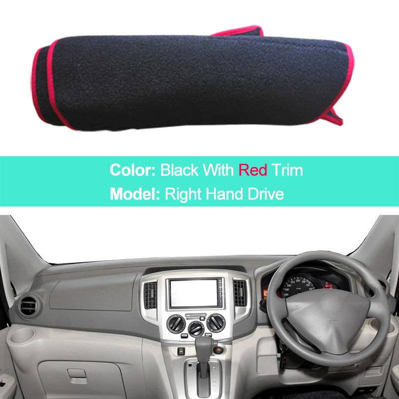 For Nissan NV200 2010 - 2018 LHD RHD 2 Layers Car Dashboard Cover Carpet Cape Rug Pad Carpet Dashmat Sun Shade Pad 2017 2016