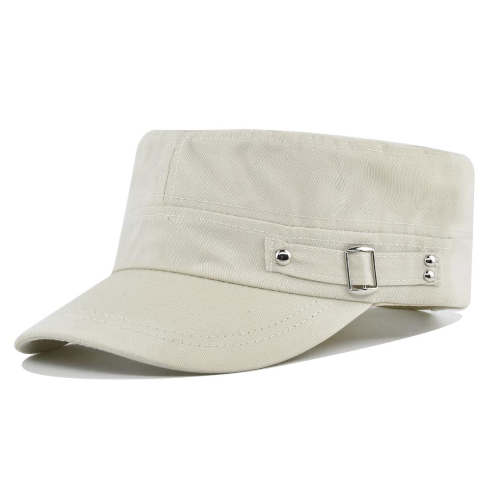 Hat Men's Flat Military Hat Is Simple And Versatile, Middle-Aged Hat Spring And Autumn Duck Tongue Casual Fashion New Style