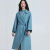 Fengxun Women's 100% Wool Double-Faced Long Coat