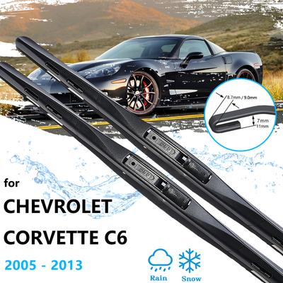 For Chevrolet Corvette C6 2005~2013 Car Windshield Front Wiper Blades Brushes Window Windscraeen Cleaning Auto Replacement