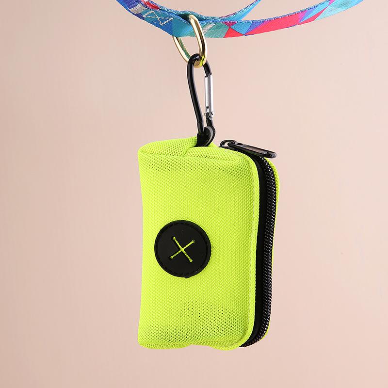 

Outdoor Dog Poop Bag Dispenser with Storage Pouch