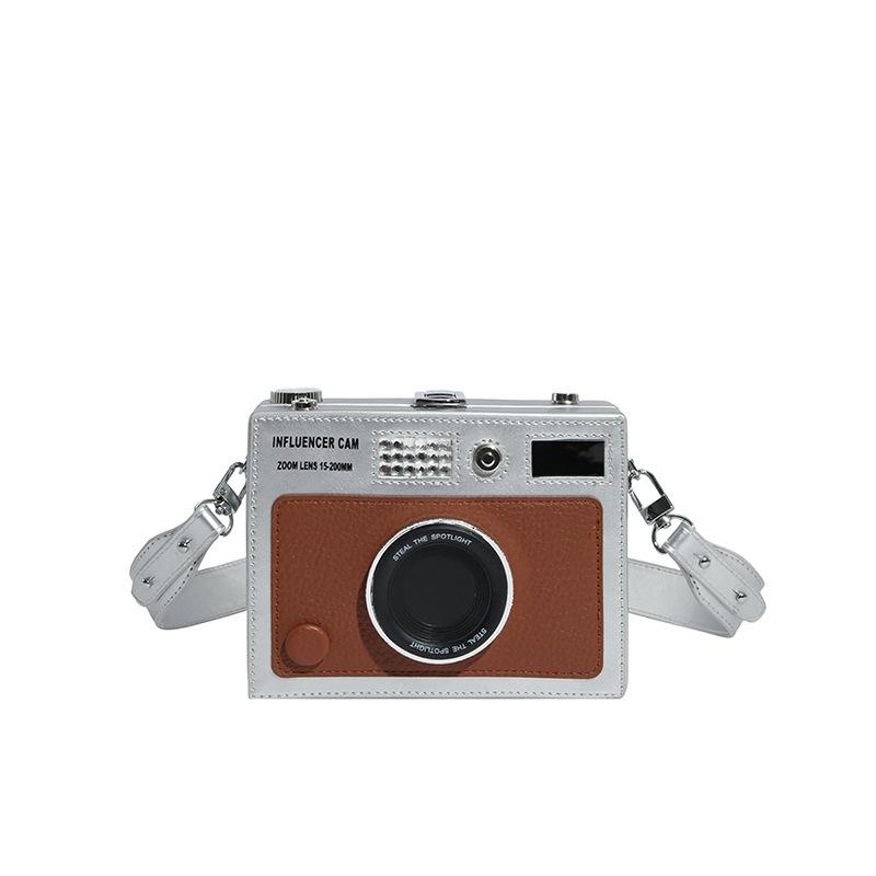 3D Camera Bag for Women Trendy Style Crossbody Box Bag Versatile Street Small Square Bag